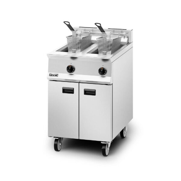Lincat OG8111 Twin Tank Gas Fryer, 2 Baskets, 600mm, 2 x 14L Capacity