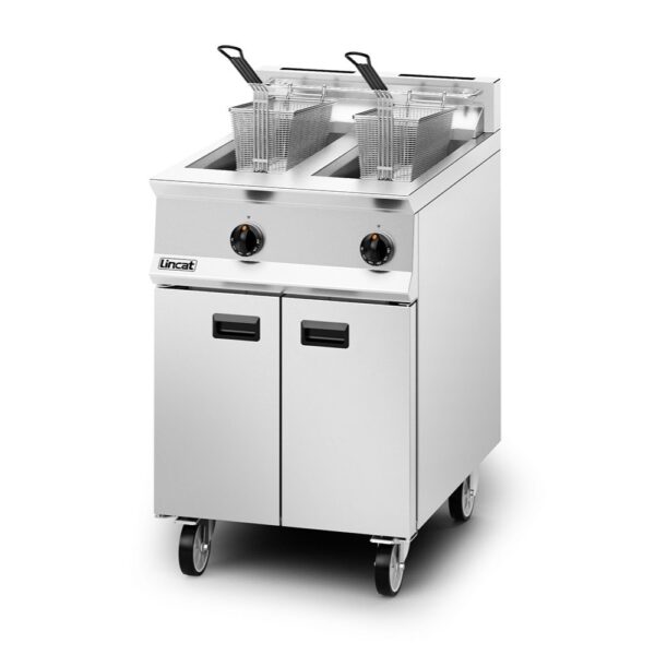 Lincat OG8111 Twin Tank Gas Fryer, 2 Baskets, 600mm, 2 x 14L Capacity