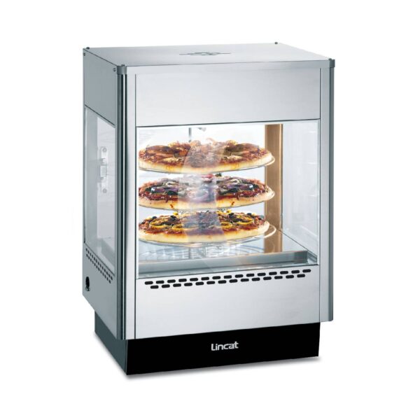 Lincat UM50 Counter-top Upright Heated Merchandiser – Rotating Rack, Single Door, 1.4 kW