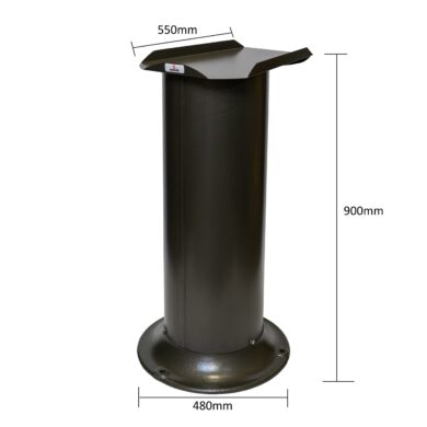 Metcalfe 9T20 Pedestal Stand for EP & NA Potato Peelers – 900mm Height