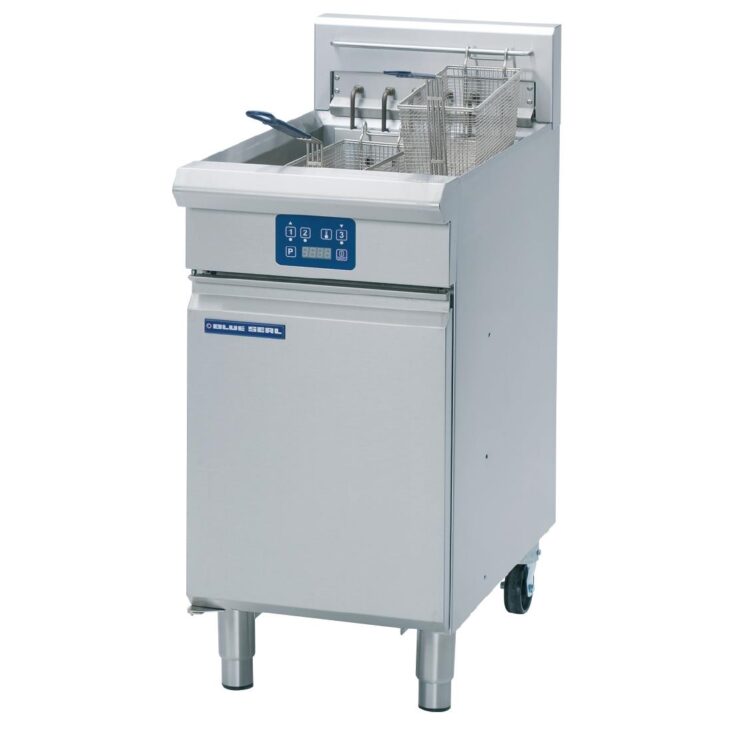 Blue Seal E43E 450mm Single Pan 2 Basket Electric Fryer, 27L Blue Seal E43E 450mm Single Pan 2 Basket Electric Fryer, 27L