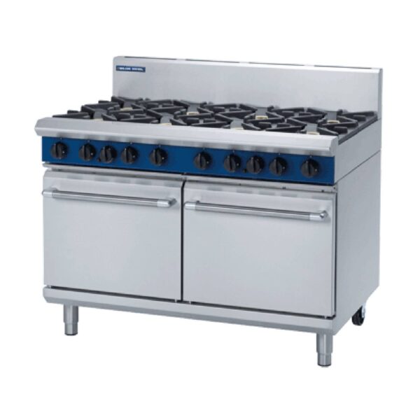 Blue Seal G528D 1200mm 8 Burner Gas Range Double Static Oven