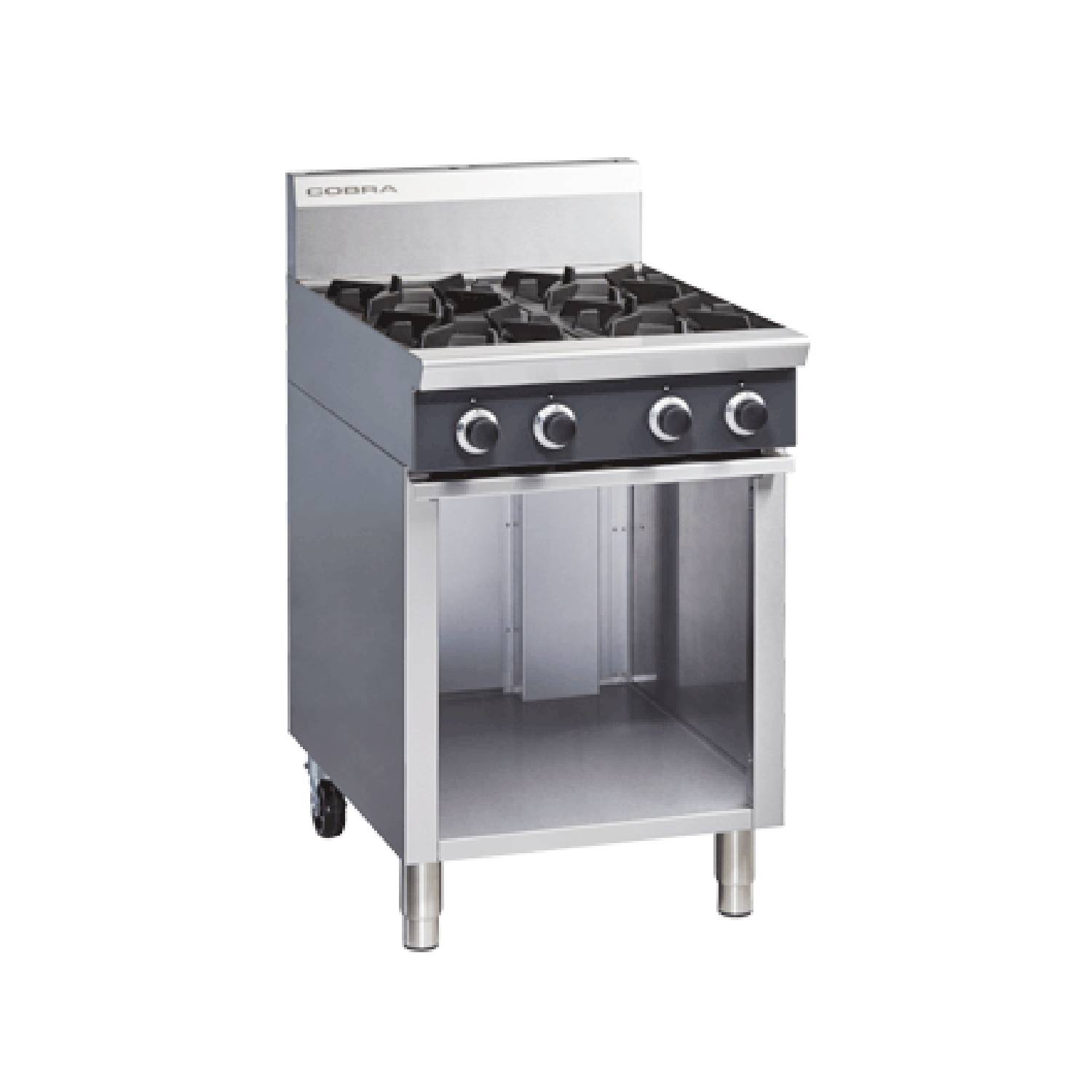 Blue Seal C6D Gas 600mm 4 Burner Cooktop Cabinet Base