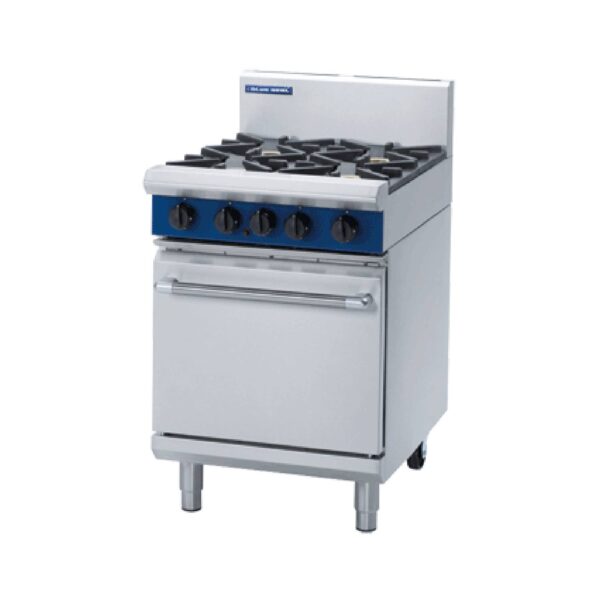Blue Seal G504D 600mm Gas 4 Burner Range Static Oven