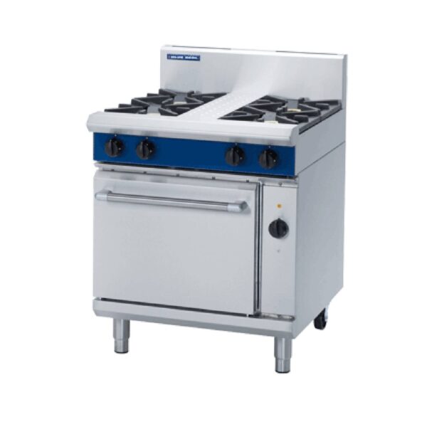Blue Seal GE54D Gas 4 Burner with Electric Convection Oven, 750mm wide