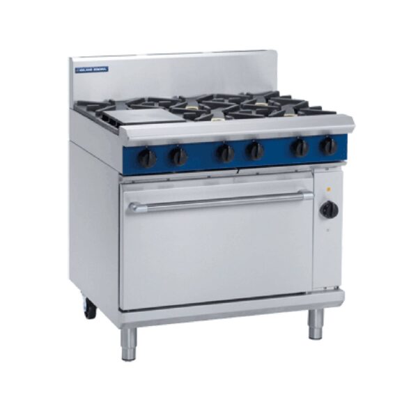 Blue Seal GE56D 6 Burner Gas Range Electric Convection Oven