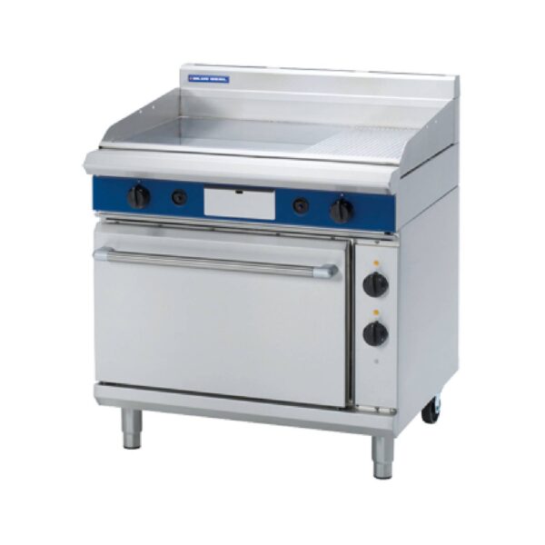 Blue Seal GPE506 900mm Gas Griddle with Electric Static Oven Blue Seal GPE506 900mm Gas Griddle with Electric Static Oven