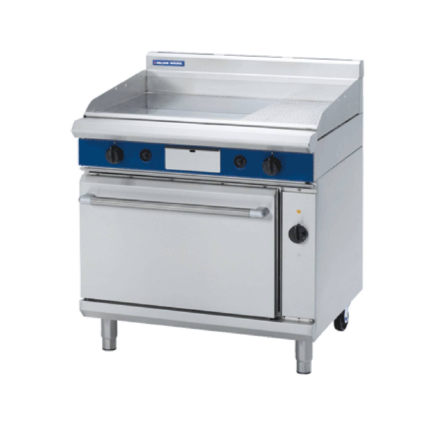 Blue Seal GPE56 900mm Gas Griddle with Electric Convection Oven Blue Seal GPE56 900mm Gas Griddle with Electric Convection Oven