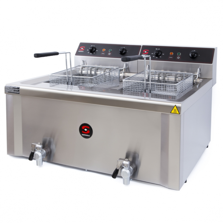Sammic FE-12+12 Welded-tank Double Electric Fryer
