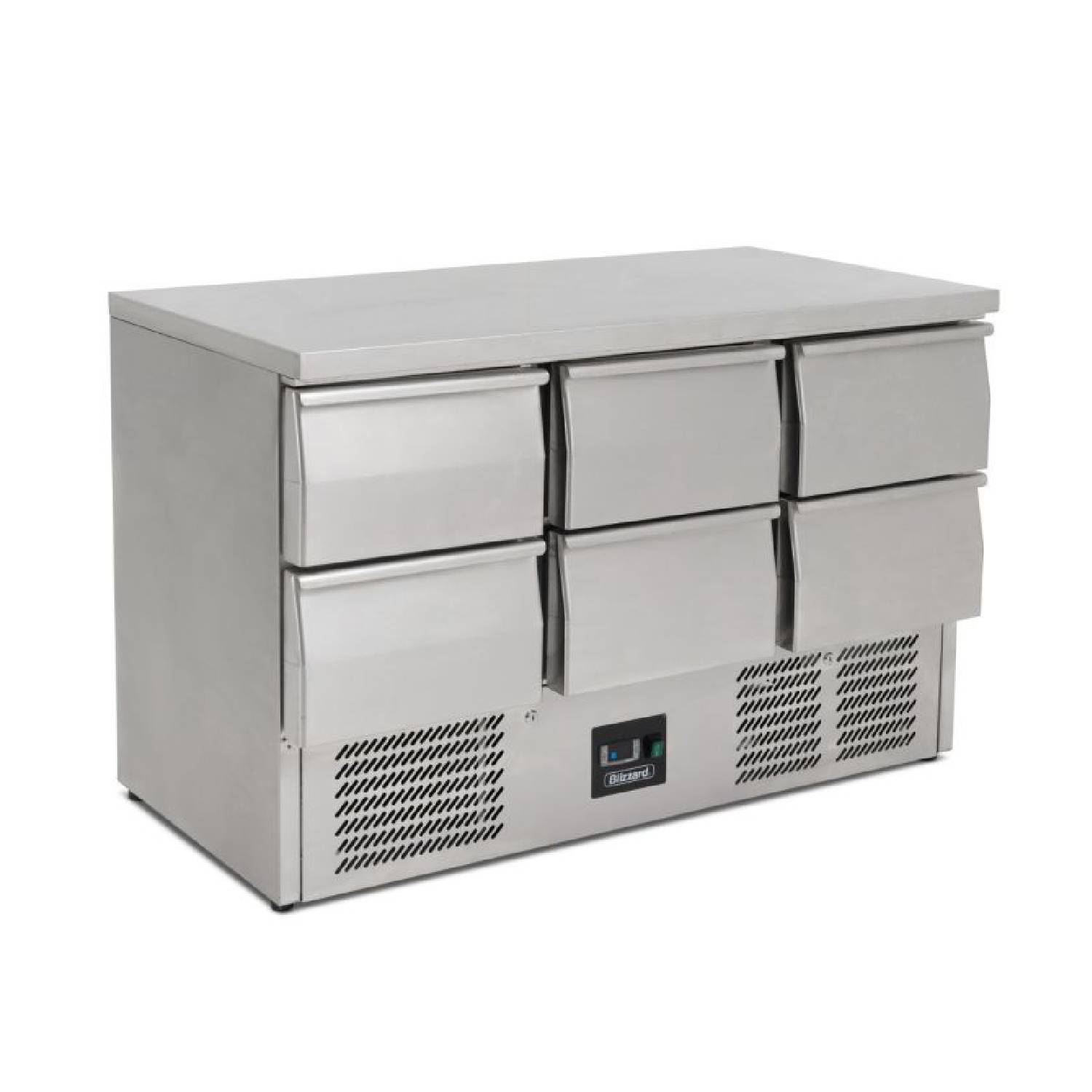 BLIZZARD BCC3-6D Compact Gastronorm Counter with Drawers 368L
