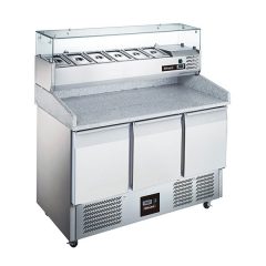 BLIZZARD BCC3PIZZA 3 Door Compact Gastronorm Pizza Prep Counter 368L