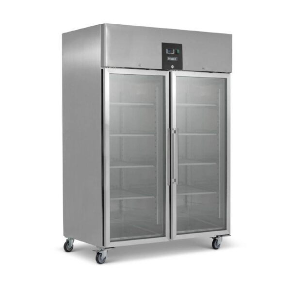 BLIZZARD BR2SSCR Ventilated Gastronorm Glass Double Door Refrigerator 1300L