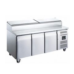 BLIZZARD HBC3EN Refrigerated Prep Counter with Raised Collar 417L