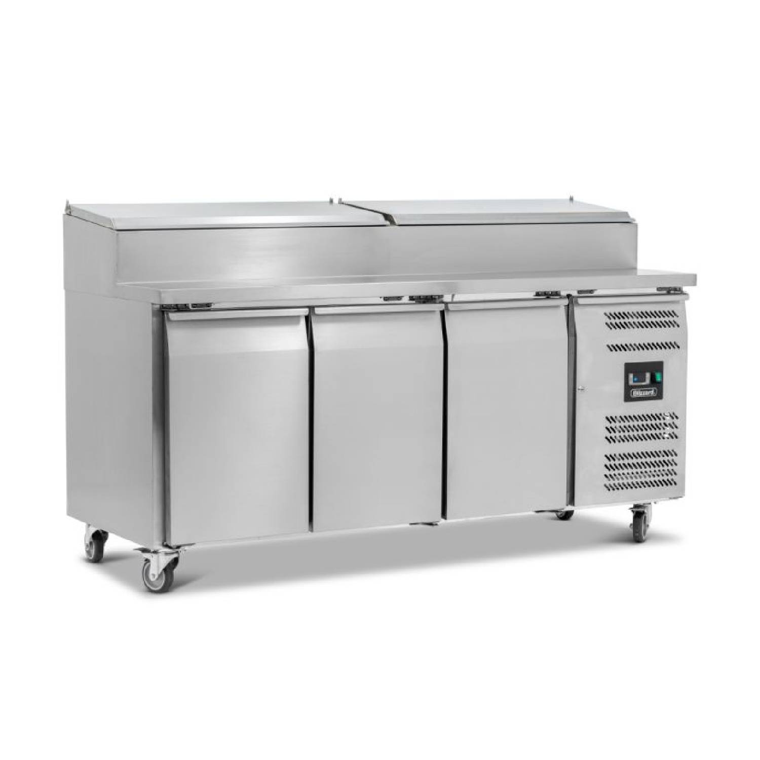 BLIZZARD HBC3EN Refrigerated Prep Counter with Raised Collar 417L BLIZZARD HBC3EN Refrigerated Prep Counter with Raised Collar 417L