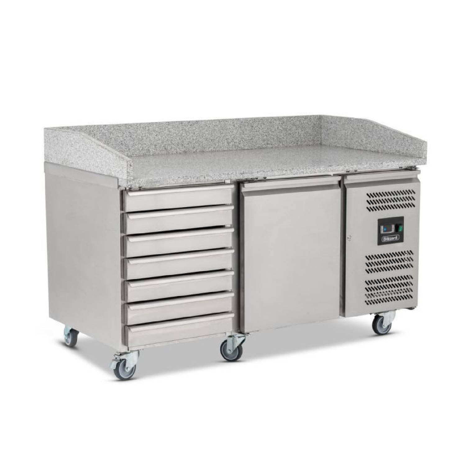 BLIZZARD BPB1500-7N Pizza Prep Counter with Neutral Drawers 228L BLIZZARD BPB1500-7N Pizza Prep Counter with Neutral Drawers 228L