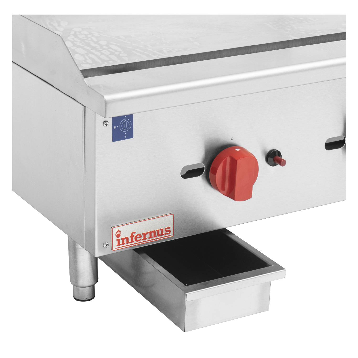 Infernus Counter Top 3 Burner Gas 900mm Griddle, 20mm plate Infernus Counter Top 3 Burner Gas 900mm Griddle 20mm plate