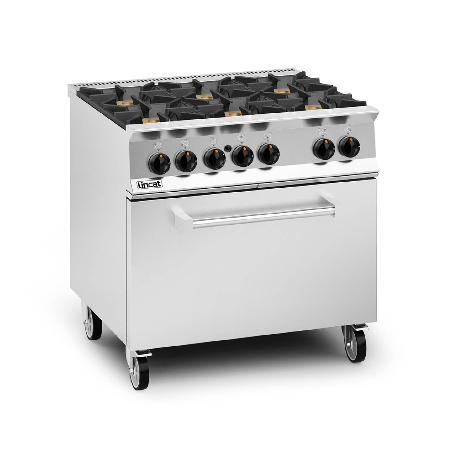 Lincat OG8002/DD 6 Burner Gas Oven Range, Drop Down Door Lincat OG8002/DD 6 Burner Gas Oven Range, Drop Down Door