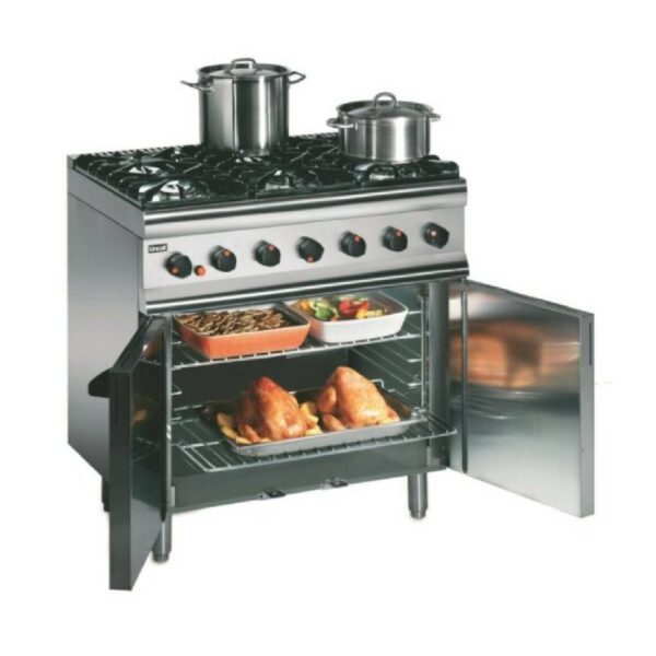 Lincat SLR9 6 Burner Gas Oven Range, Natural Gas or LPG Models