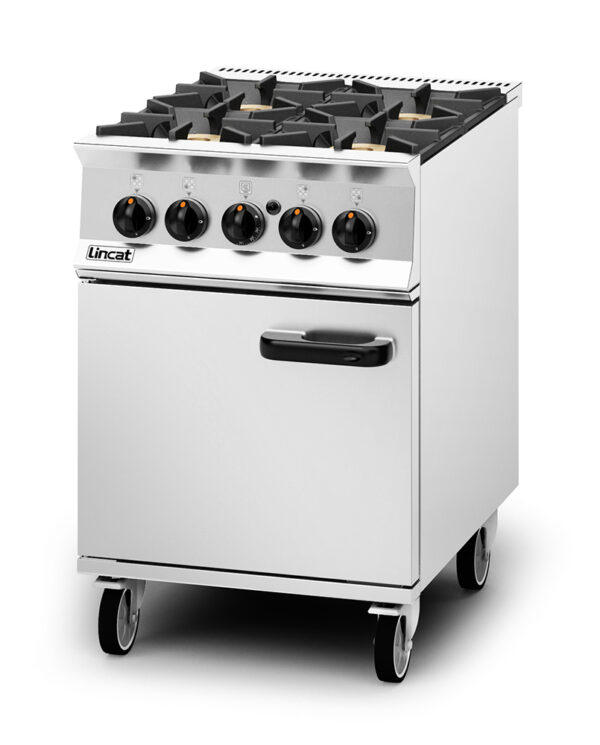 Lincat OG8001 Gas Oven Range – 4 Burner, 600mm, Natural or LPG