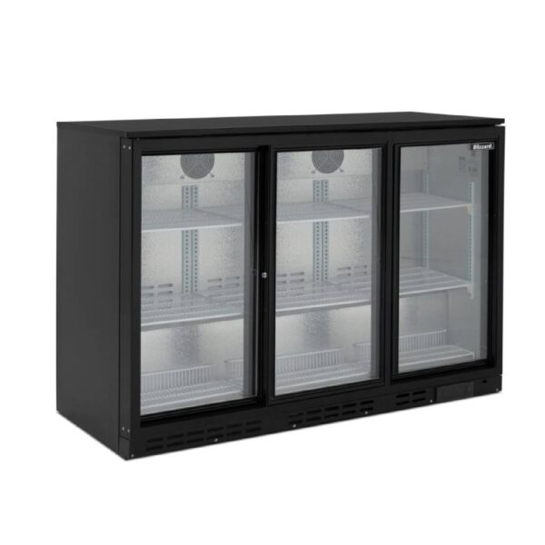 BLIZZARD BAR3SL Triple Sliding Door Bar Bottle Cooler 310L