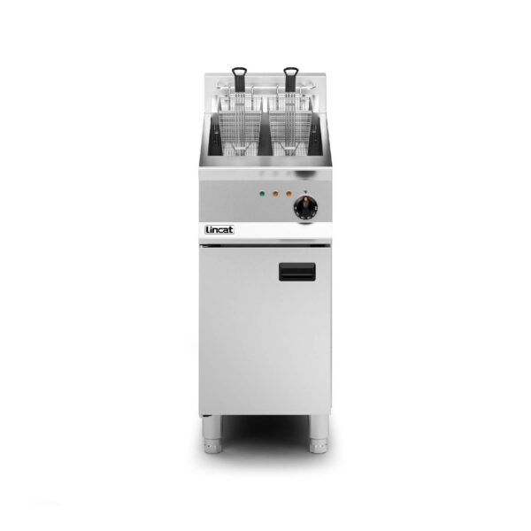 LINCAT OE8114/OP Opus 800 Single Tank Electric Fryer with Pump, 2 Baskets, 400mm wide
