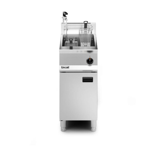 Lincat OG8106/OP Single Tank (Twin Basket) Gas Fryer with Pump, 16 Litre Oil Capacity