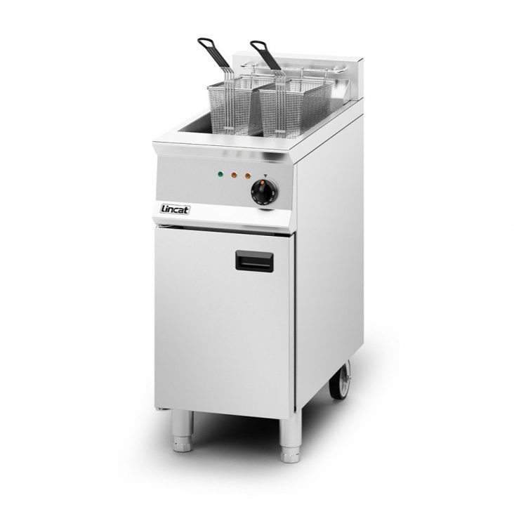 LINCAT OE8114 Opus 800 Single Tank Electric Fryer, 400mm wide, 2 Baskets