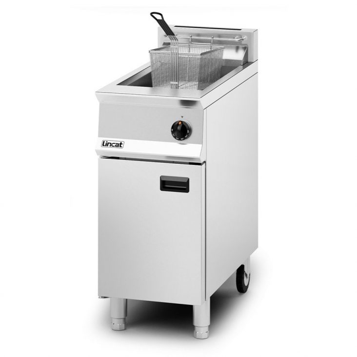 Lincat OG8106/OP Single Tank (Twin Basket) Gas Fryer with Pump, 16 Litre Oil Capacity