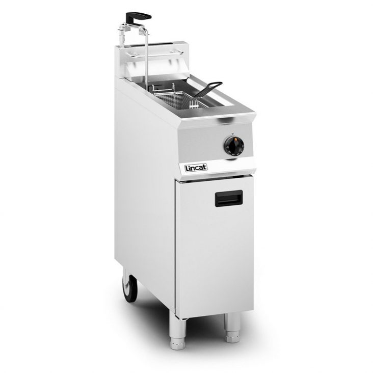 Lincat OG8110/OP Opus Single Tank Gas Fryer with Pump - 300mm wide - 14L Oil Capacity
