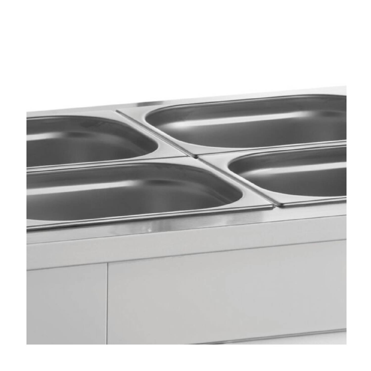 INOMAK MEV67 Counter Top Bain Marie with Sneeze Guard INOMAK MEV67 Counter Top Bain Marie with Sneeze Guard (2)