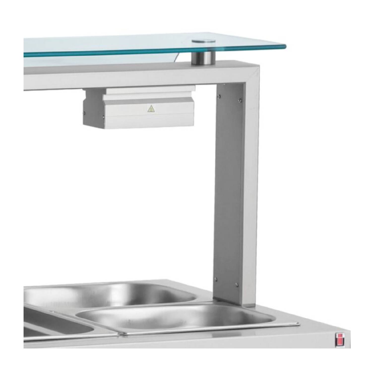 INOMAK MEV67 Counter Top Bain Marie with Sneeze Guard INOMAK MEV67 Counter Top Bain Marie with Sneeze Guard (3)