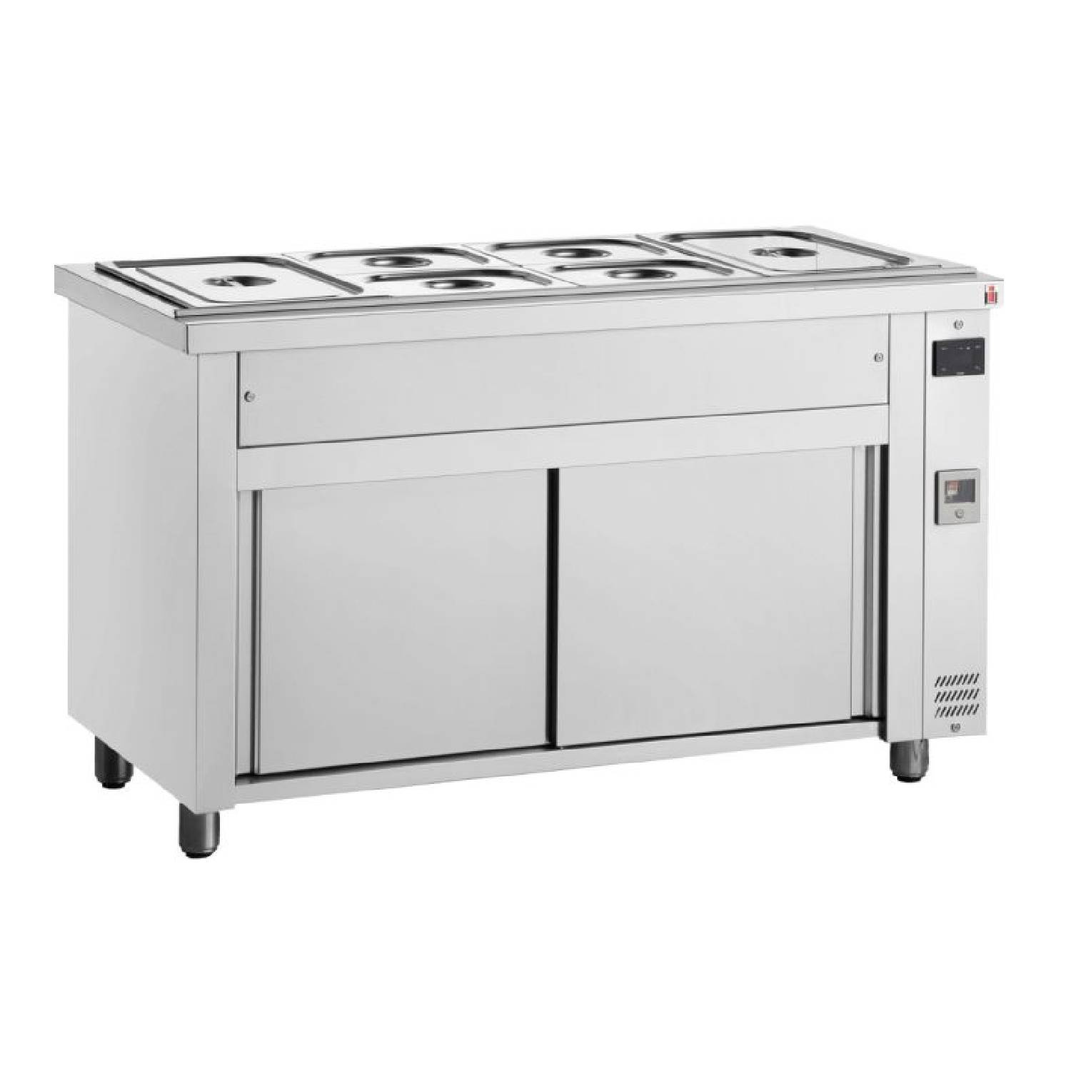 INOMAK MHV714 Gastronorm Bain Marie with Heated Storage Base