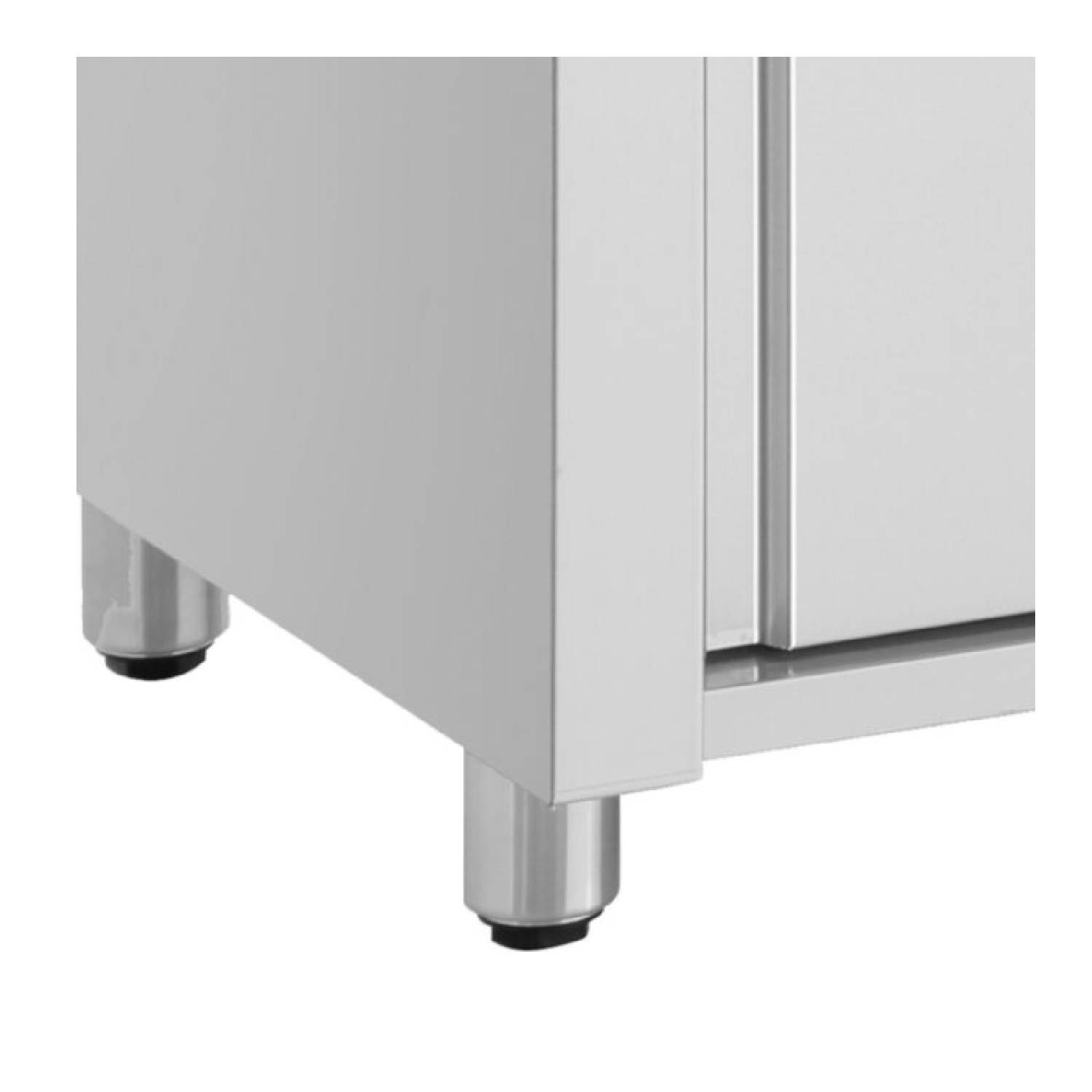 INOMAK MFV714 Gastronorm Bain Marie with Glass Structure & Ambient Base Inomak MFV Feet