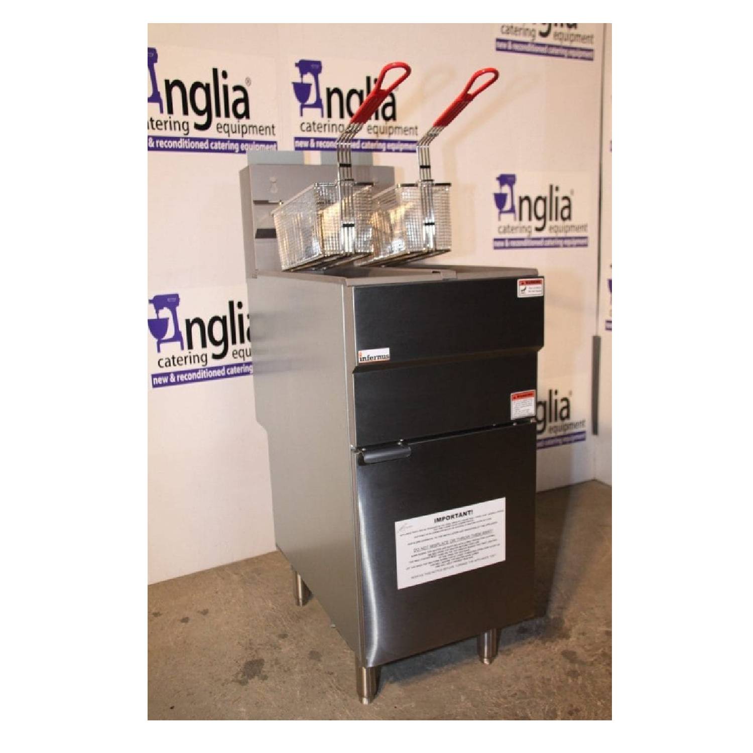 Infernus Natural Gas Twin Tank Fryer – 2 Baskets (2 x 9ltr tanks) Infernus Natural Gas Twin Tank Fryer - 2 Baskets (2 x 9ltr tanks)Infernus Natural Gas Twin Tank Fryer - 2 Baskets (2 x 9ltr tanks)