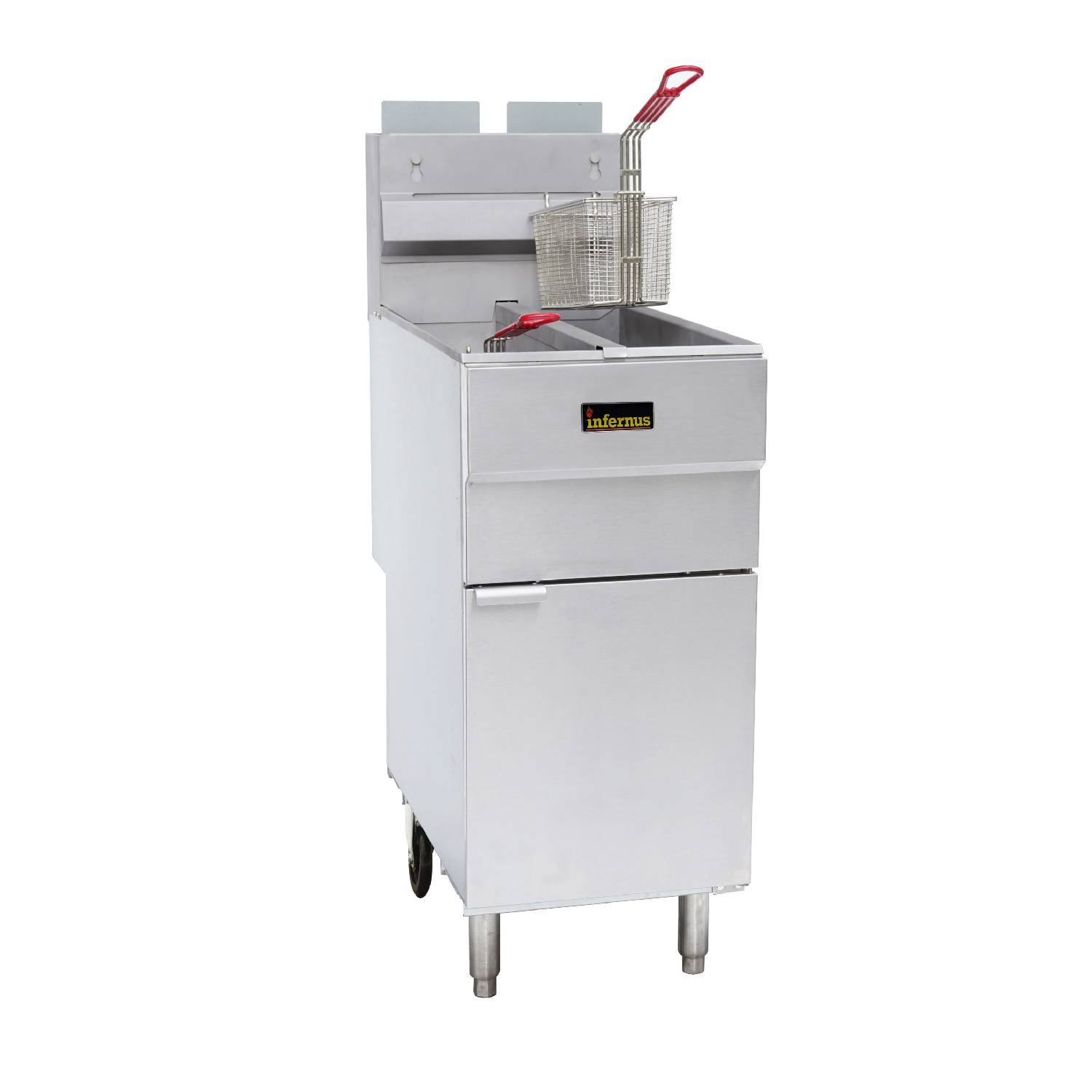 Infernus Natural Gas Twin Tank Fryer - 2 Baskets (2 x 9ltr tanks)