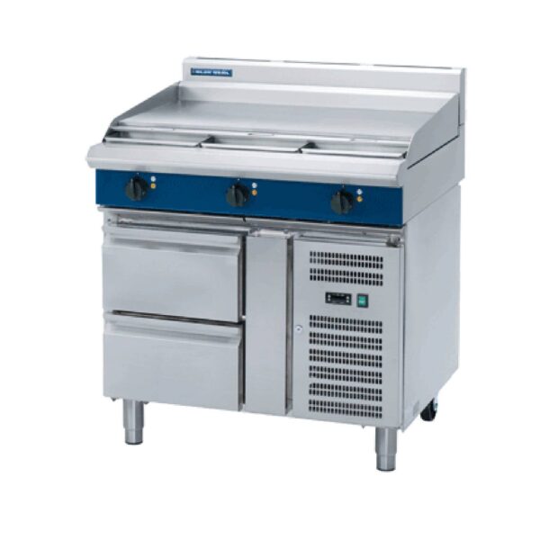 Blue Seal E516A-RB Electric Griddle Cooktop with Refrigerated Base