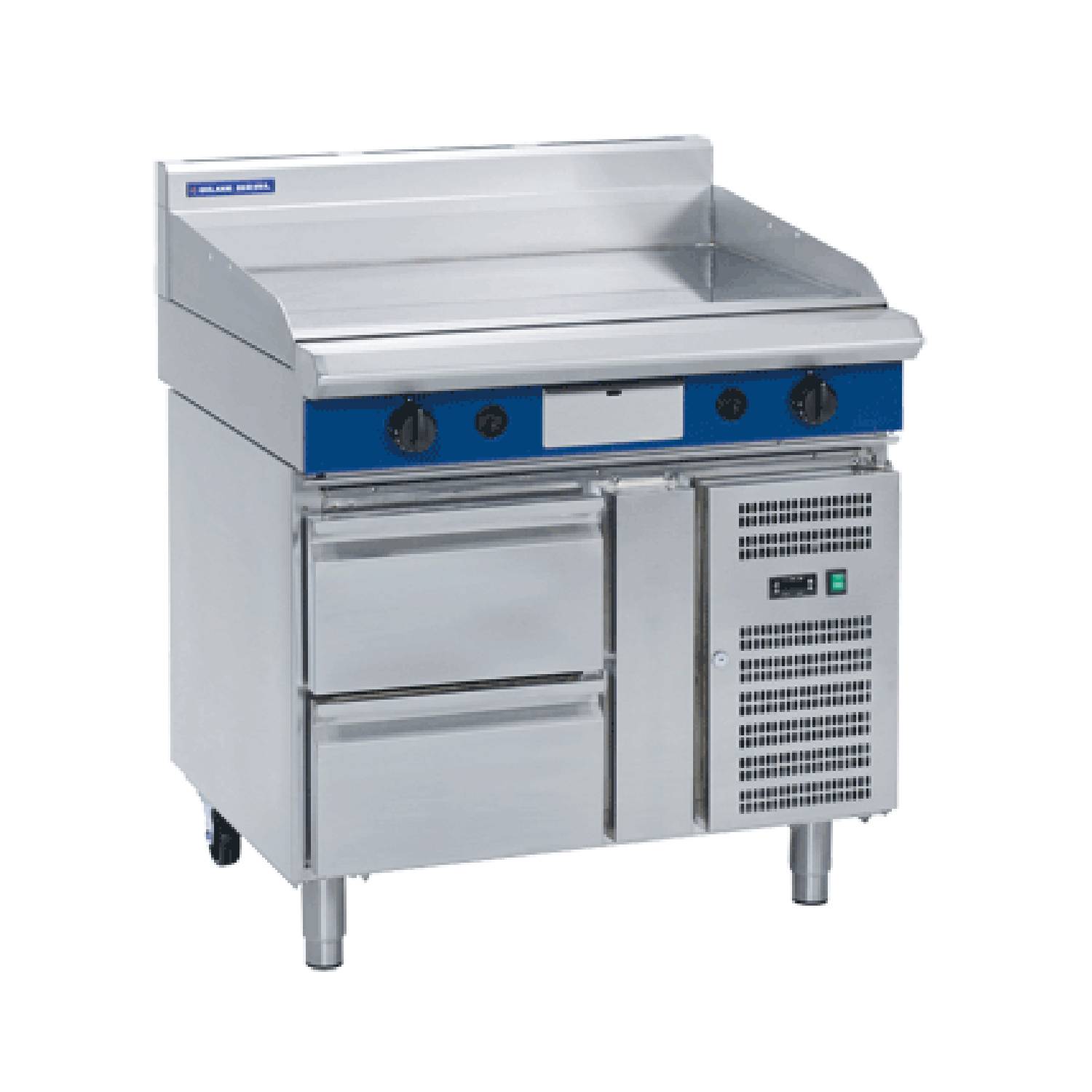 Blue Seal GP516-RB 900mm Gas Griddle with Refrigerated Base