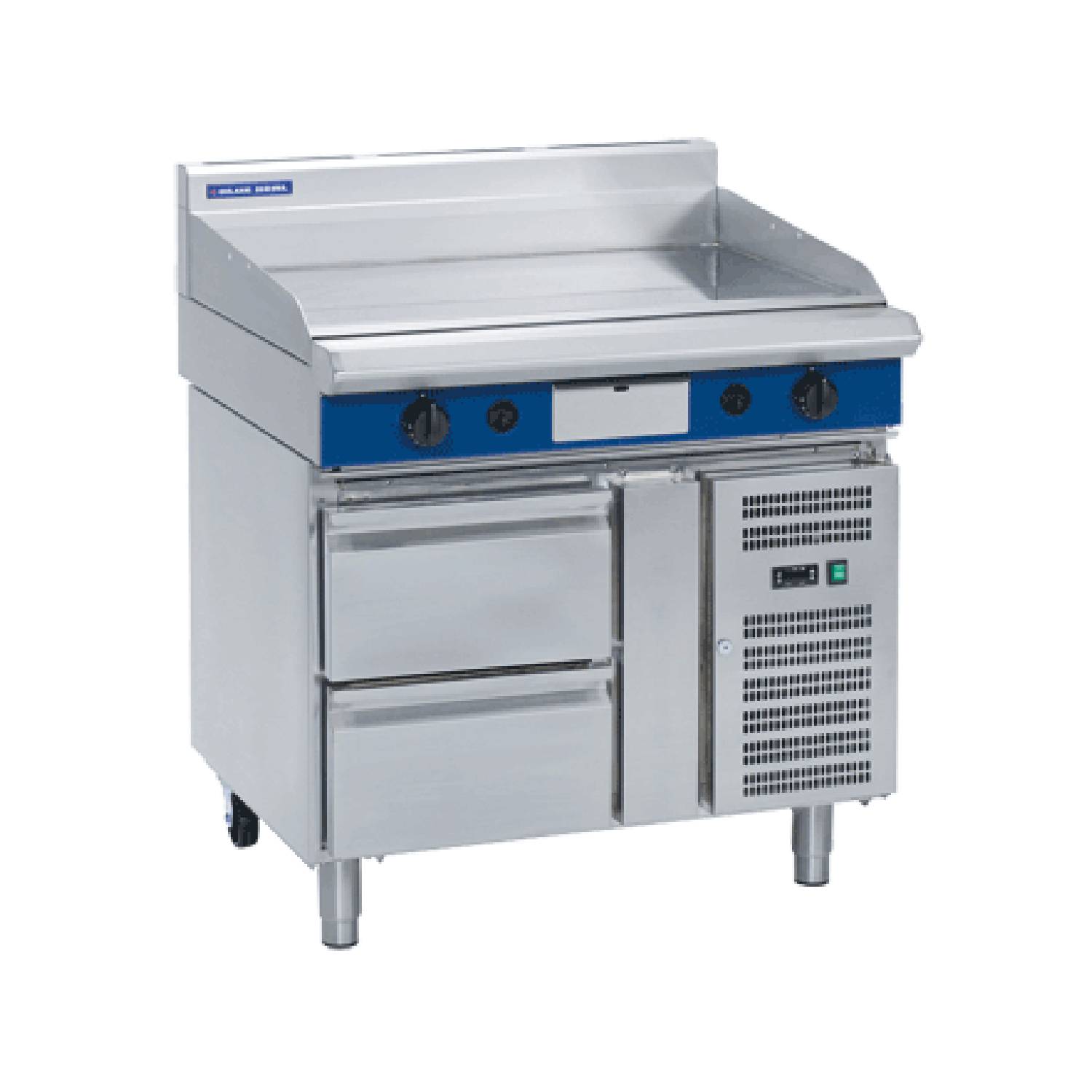 Blue Seal GP518-RB 1200mm Gas Griddle with Refrigerated Base Blue Seal GP518-RB 1200mm Gas Griddle with Refrigerated Base