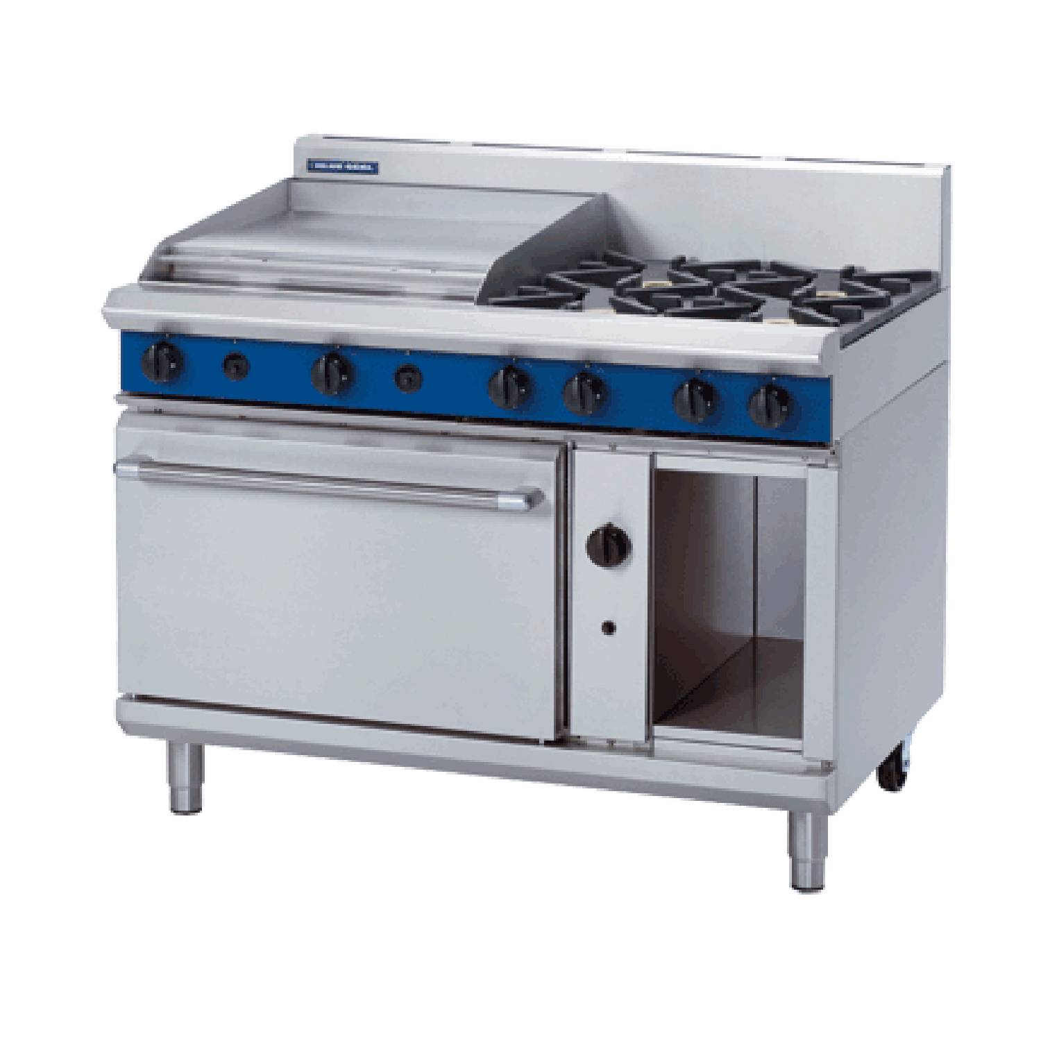 Blue Seal G508B 1200mm 4 Burner Gas Range with Static Oven