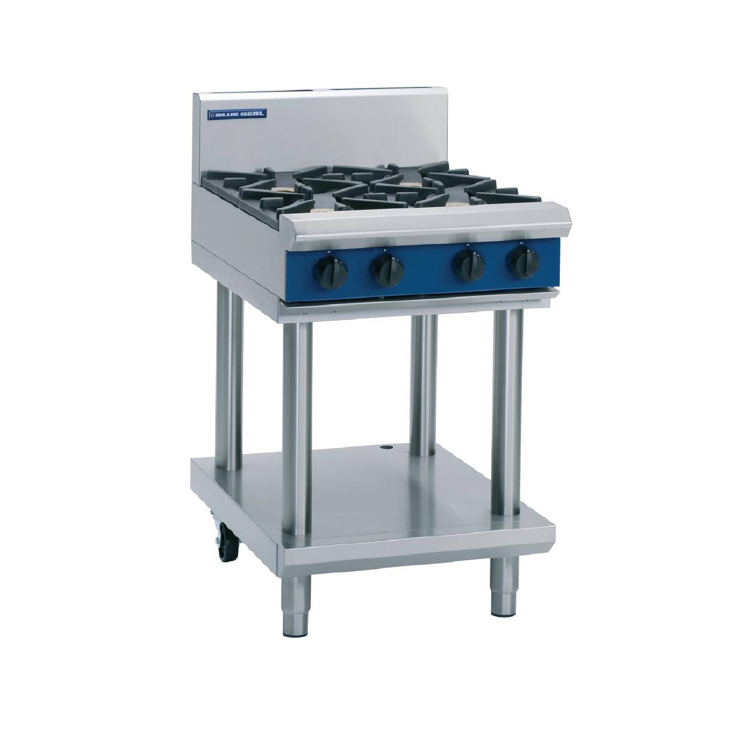 Blue Seal G514D-LS 4 Burner 600mm Gas Cooktop with Leg Stand