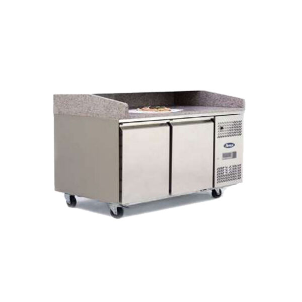Atosa EPF3495GR 2 Door Pizza Prep Counter with Marble Top