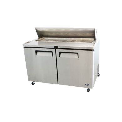 Atosa MSF8303GR Double Wide Door Refrigerated Prep Table with GN Pans 487L Atosa MSF8303GR Double Wide Door Refrigerated Prep Table with GN Pans 487L