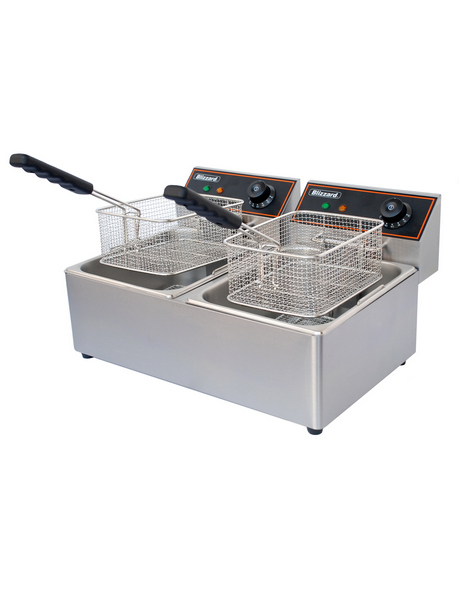 BLIZZARD BF6+6 Twin Tank Electric Fryer 2 x 6L