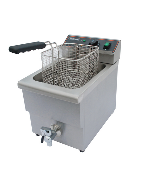 BLIZZARD BF8 Single Tank Electric Fryer with Tap 8L