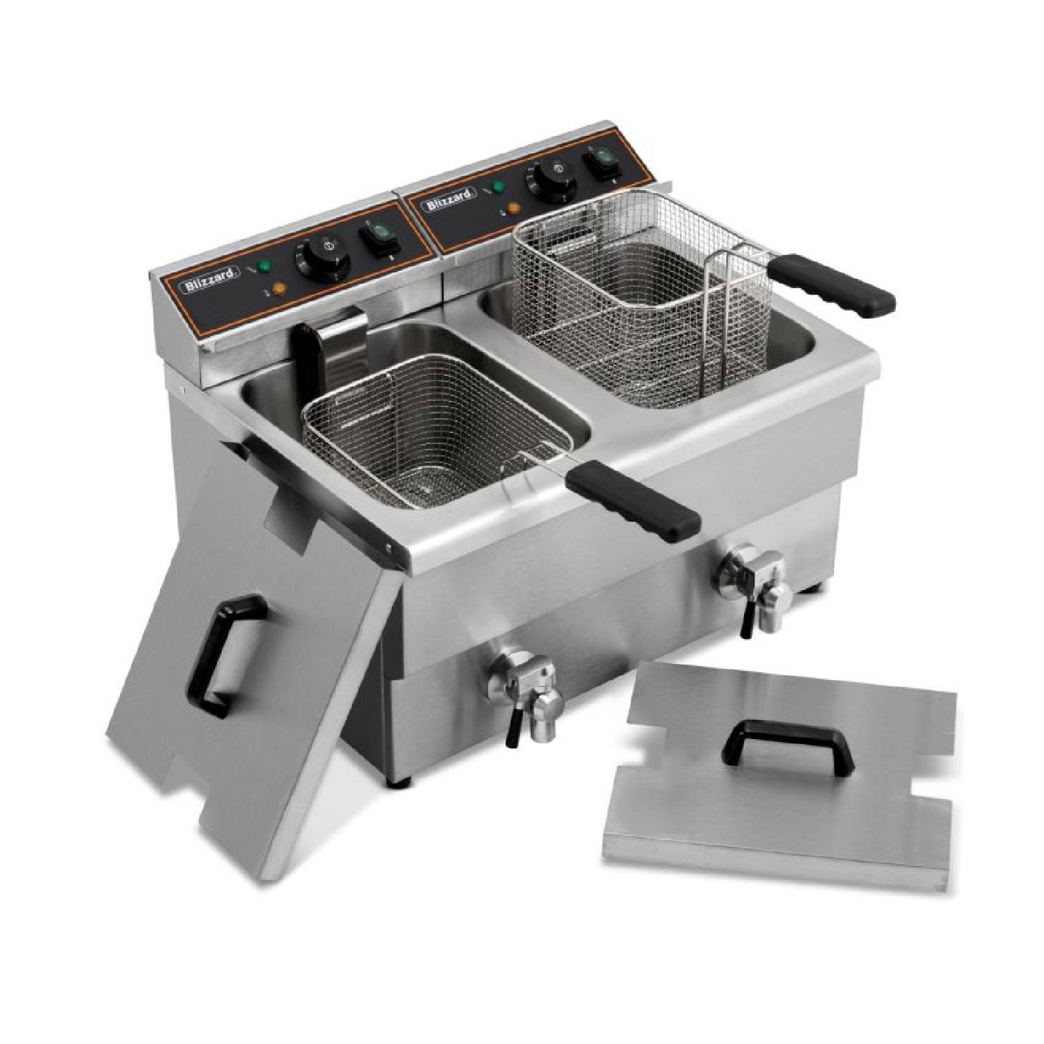 BLIZZARD BF8+8 Twin Tank Electric Fryer with Tap 2 x 8L BLIZZARD BF8+8 Twin Tank Electric Fryer with Tap 2 x 8L