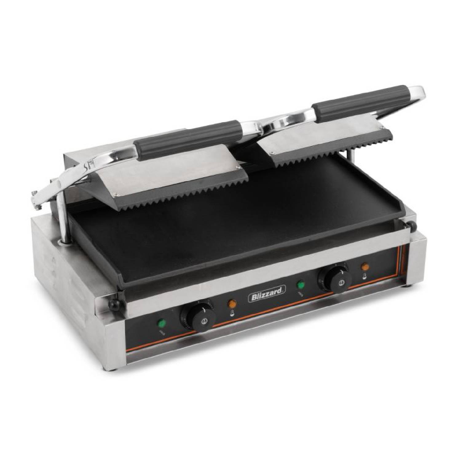 BLIZZARD BRSCG2 Double Contact Grill with Top Ribbed & Bottom Smooth plates