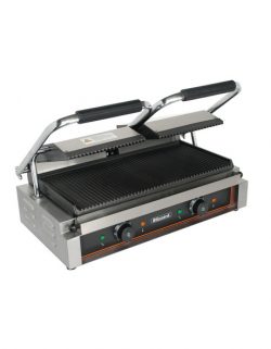 BLIZZARD BRRCG2 Double Contact Grill with Ribbed Top & Bottom Plates
