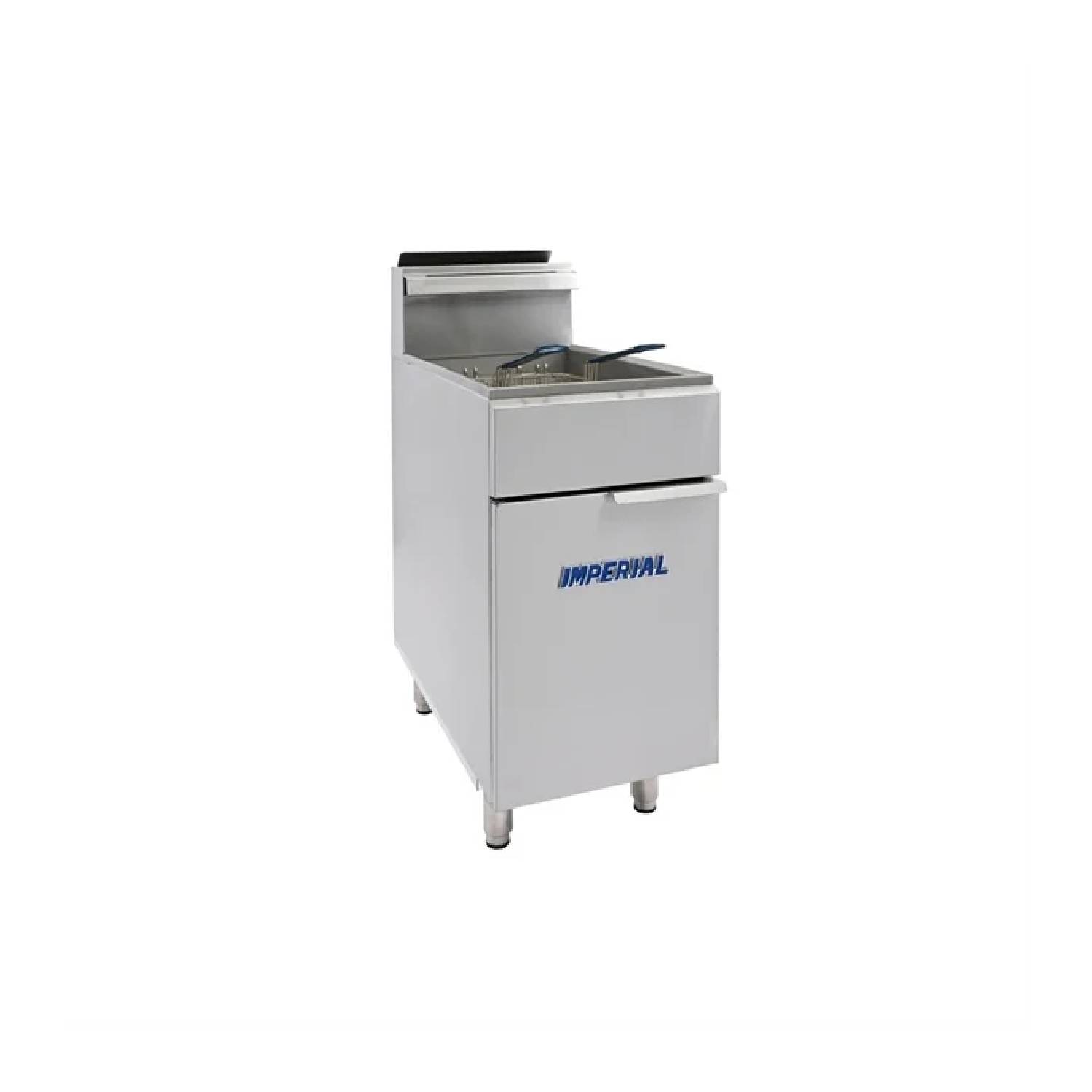 IMPERIAL IFS-50 Single Pan Twin Basket Free Standing Gas Fryer 27L