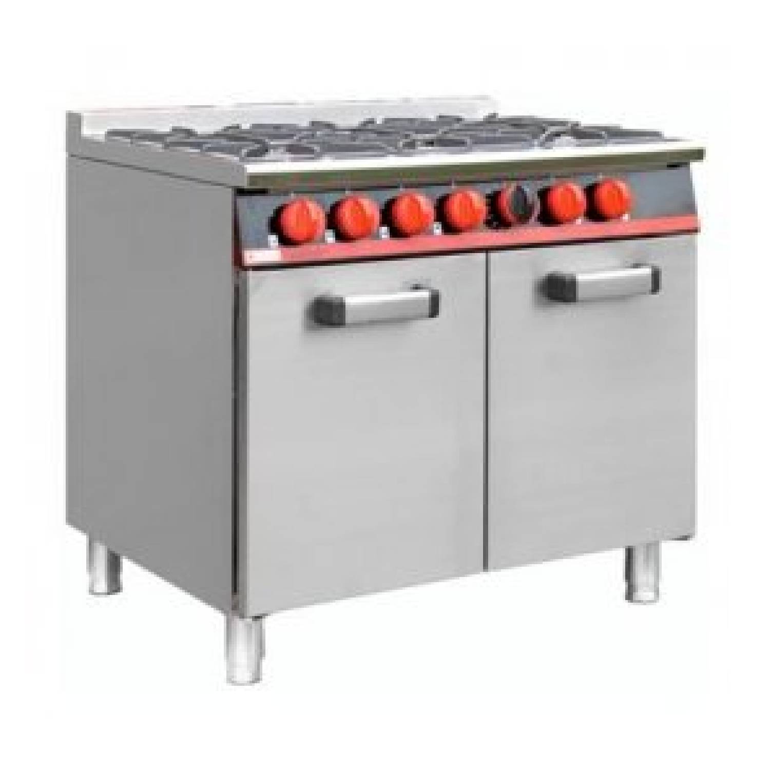 BARTLETT F30G/911 Yeoman 6 Burner Gas Range Oven