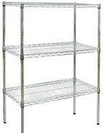 CRAVEN Firmashelf 4000 3 Tier Chrome Shelving Rack 1500mm x 1200mm
